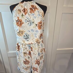 Floral Halter Neck Jumpsuit